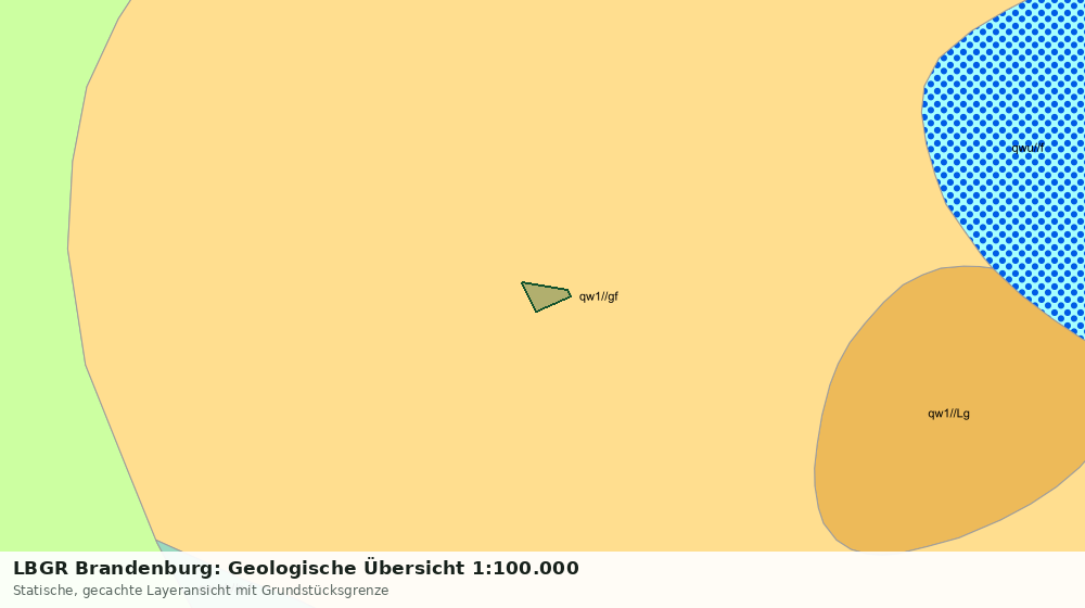 Statische Kartenansicht: LBGR Brandenburg: Geologische Übersicht 1:100.000