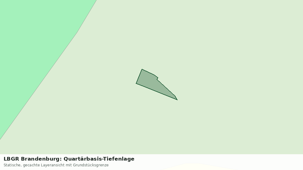 Statische Kartenansicht: LBGR Brandenburg: Quartärbasis-Tiefenlage