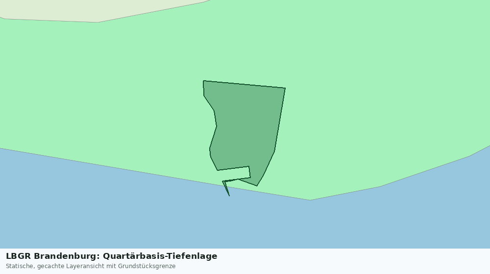 Statische Kartenansicht: LBGR Brandenburg: Quartärbasis-Tiefenlage