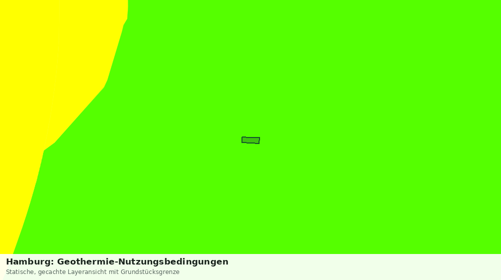 Statische Kartenansicht: Hamburg: Geothermie-Nutzungsbedingungen