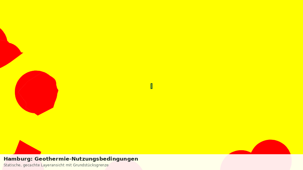 Statische Kartenansicht: Hamburg: Geothermie-Nutzungsbedingungen