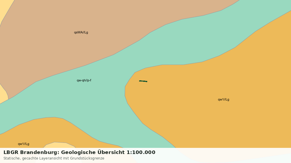 Statische Kartenansicht: LBGR Brandenburg: Geologische Übersicht 1:100.000