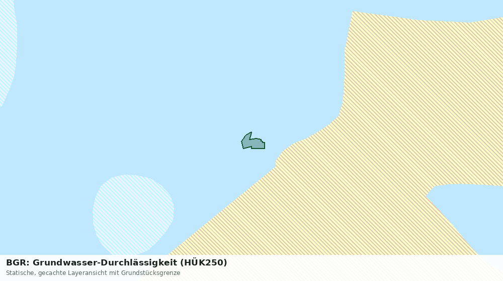 Statische Kartenansicht: BGR: Grundwasser-Durchlässigkeit (HÜK250)