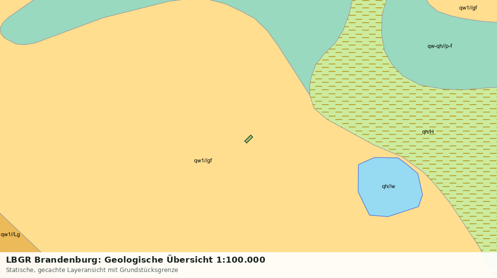 Statische Kartenansicht: LBGR Brandenburg: Geologische Übersicht 1:100.000