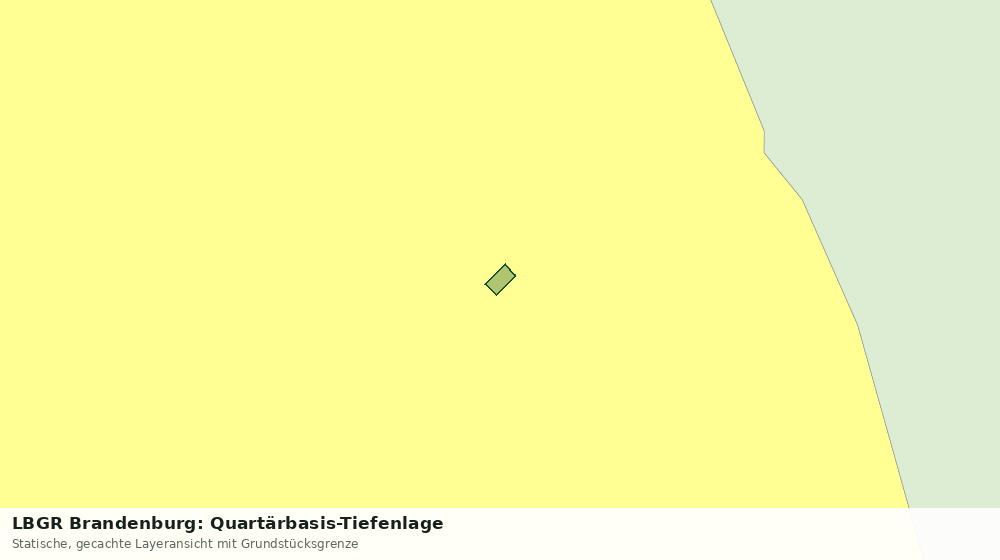 Statische Kartenansicht: LBGR Brandenburg: Quartärbasis-Tiefenlage