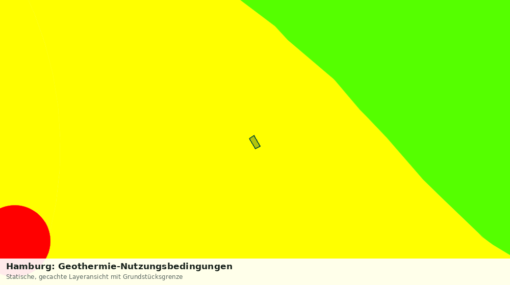 Statische Kartenansicht: Hamburg: Geothermie-Nutzungsbedingungen