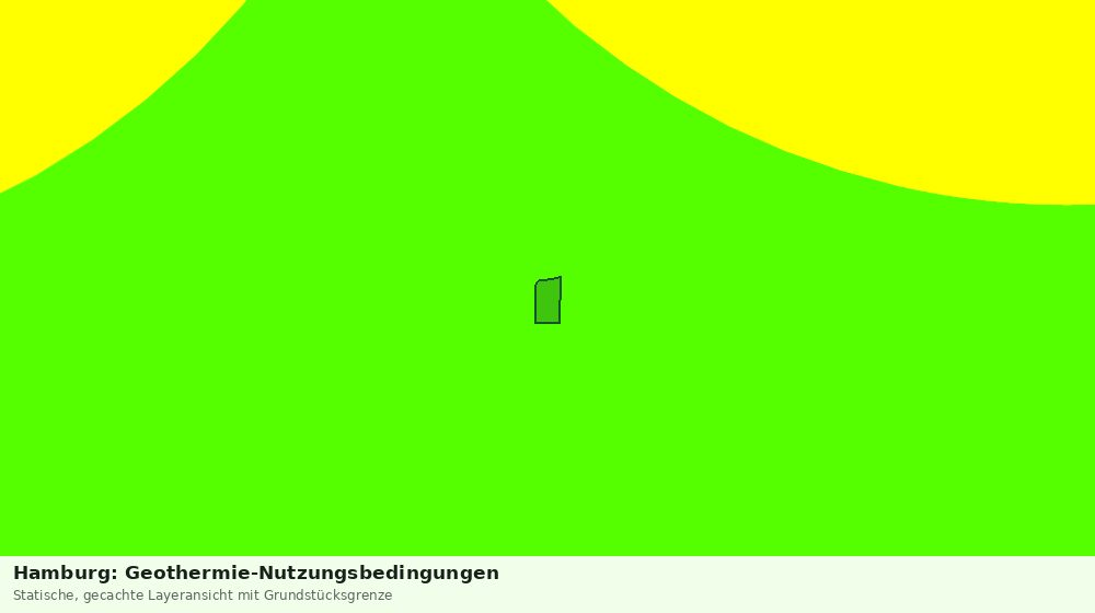 Statische Kartenansicht: Hamburg: Geothermie-Nutzungsbedingungen