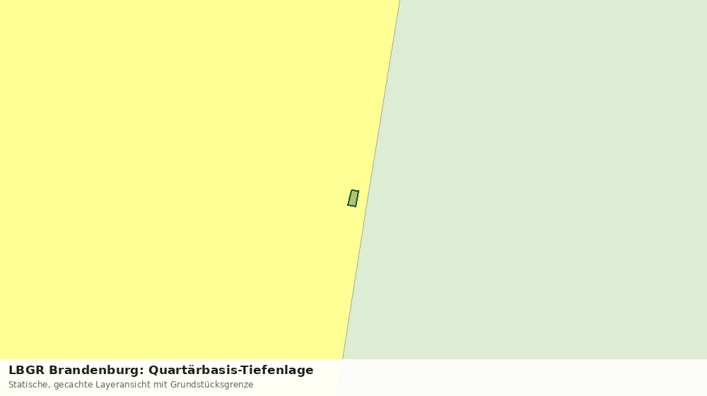 Statische Kartenansicht: LBGR Brandenburg: Quartärbasis-Tiefenlage