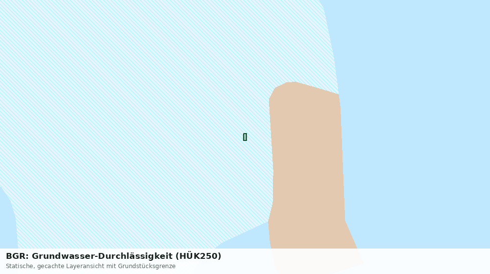 Statische Kartenansicht: BGR: Grundwasser-Durchlässigkeit (HÜK250)