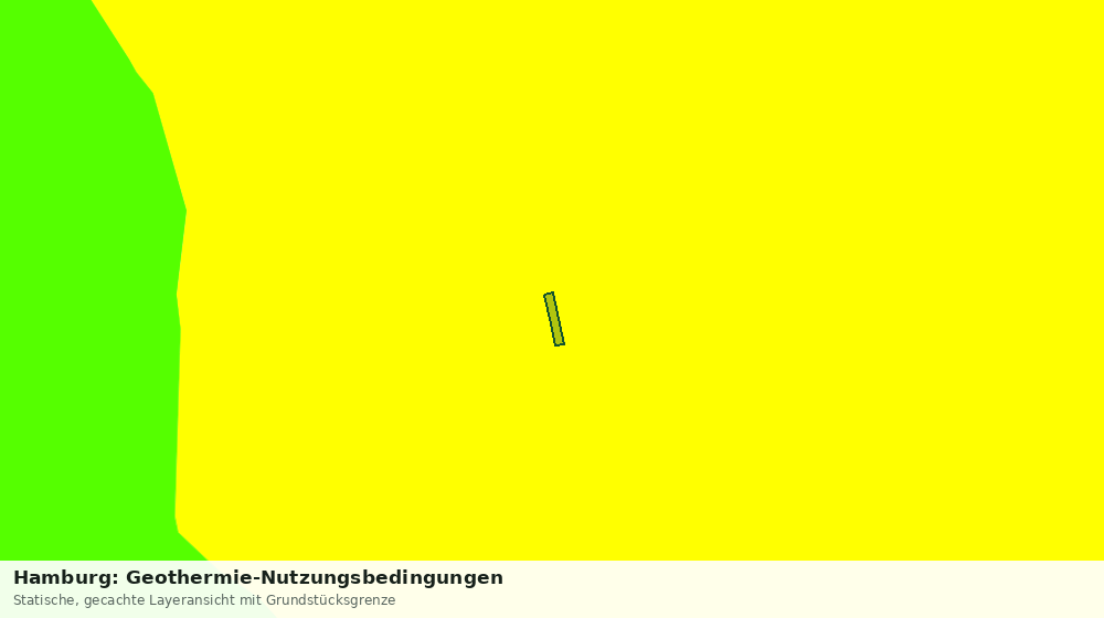Statische Kartenansicht: Hamburg: Geothermie-Nutzungsbedingungen