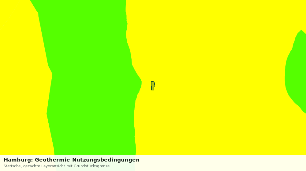 Statische Kartenansicht: Hamburg: Geothermie-Nutzungsbedingungen