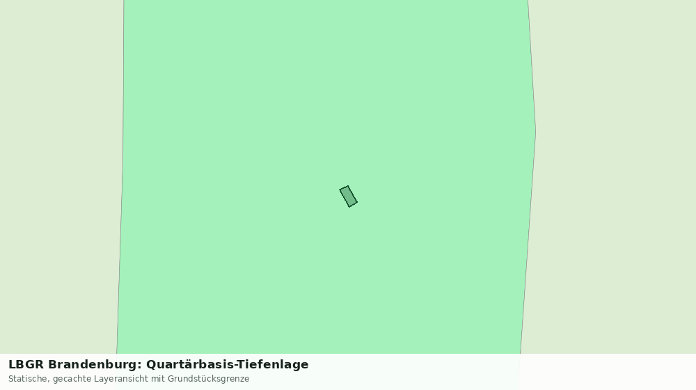 Statische Kartenansicht: LBGR Brandenburg: Quartärbasis-Tiefenlage