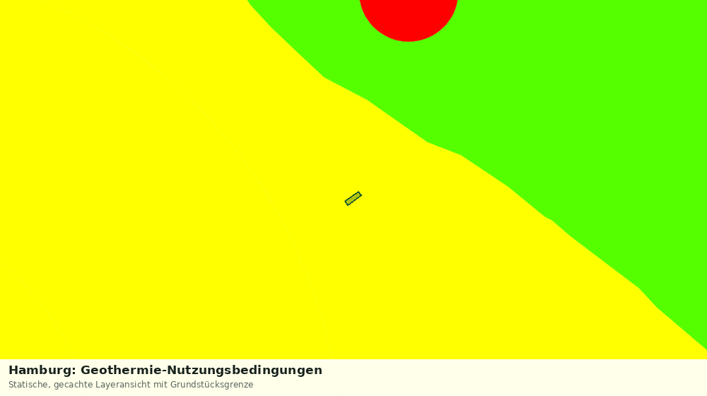 Statische Kartenansicht: Hamburg: Geothermie-Nutzungsbedingungen