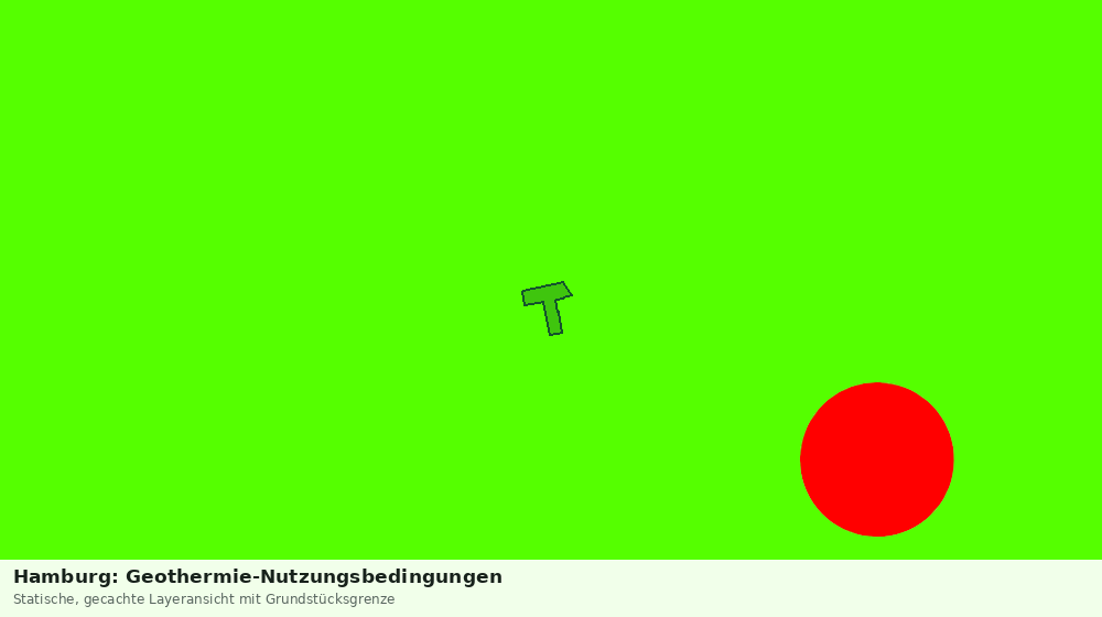 Statische Kartenansicht: Hamburg: Geothermie-Nutzungsbedingungen