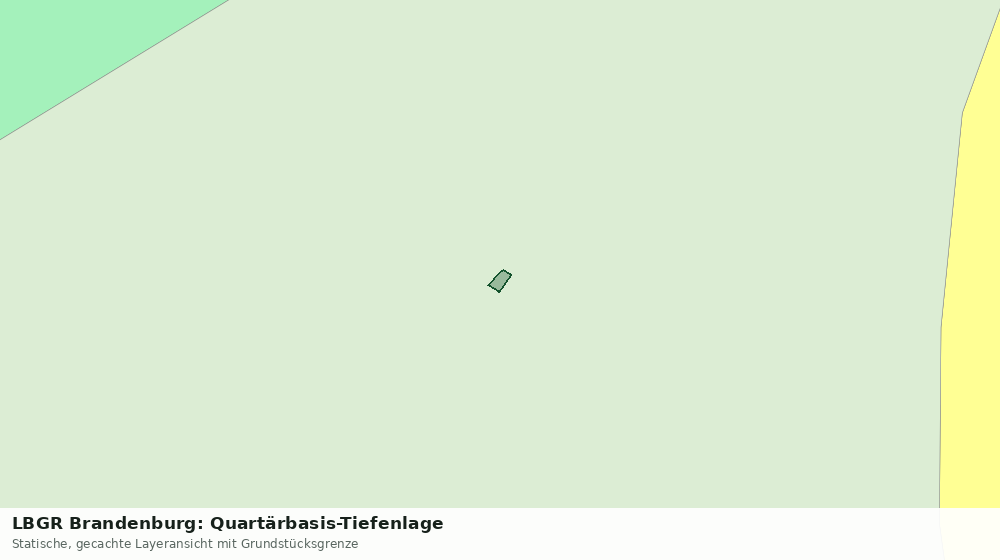 Statische Kartenansicht: LBGR Brandenburg: Quartärbasis-Tiefenlage