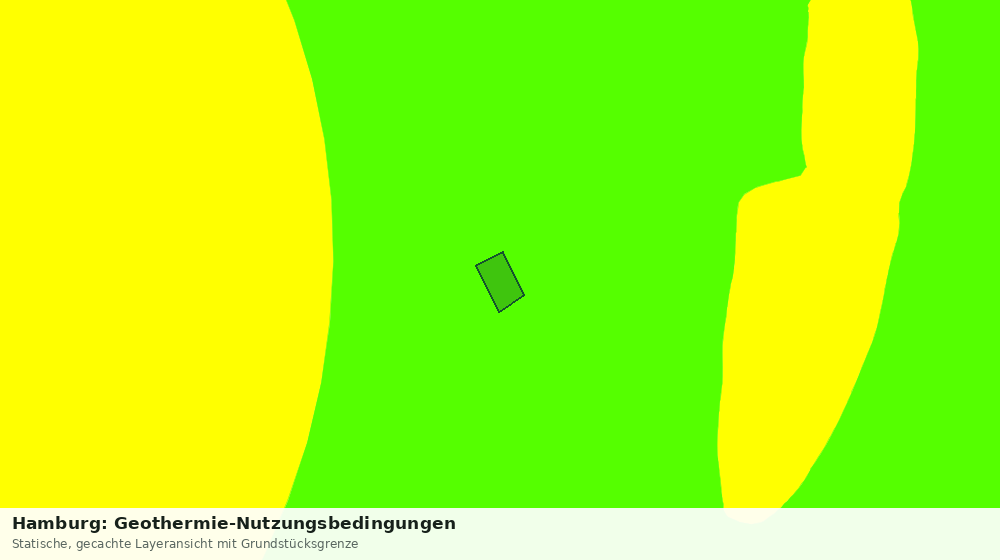 Statische Kartenansicht: Hamburg: Geothermie-Nutzungsbedingungen