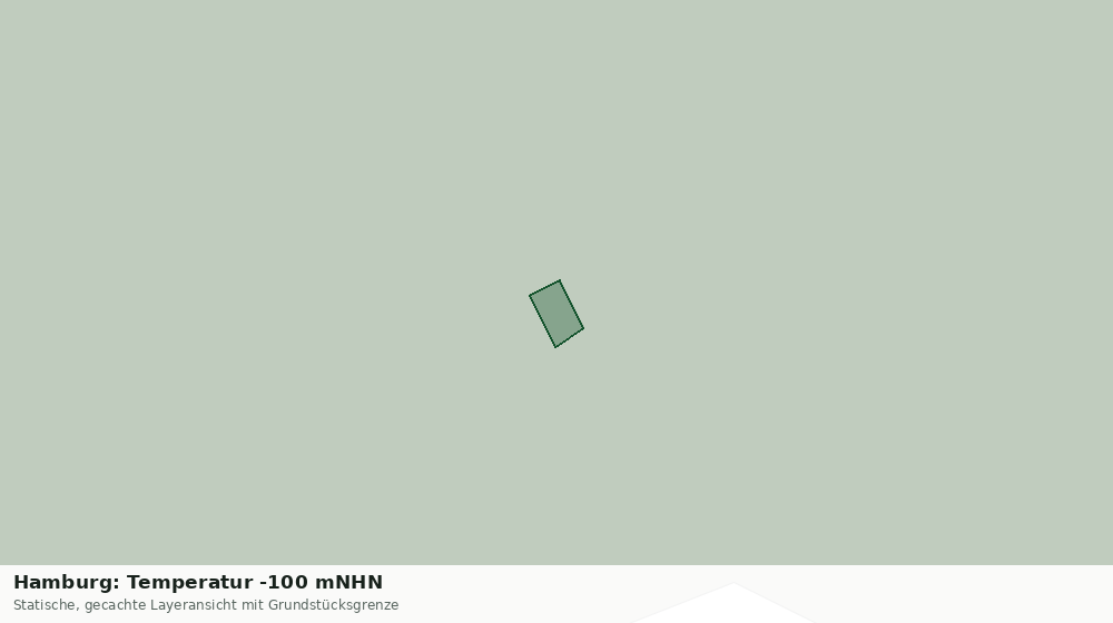 Statische Kartenansicht: Hamburg: Temperatur -100 mNHN