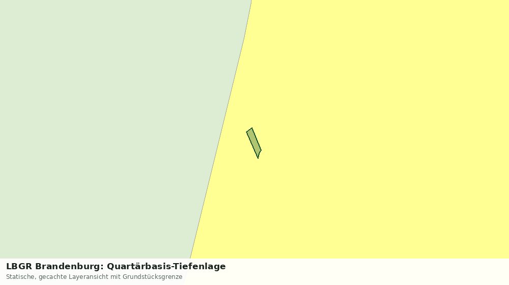 Statische Kartenansicht: LBGR Brandenburg: Quartärbasis-Tiefenlage