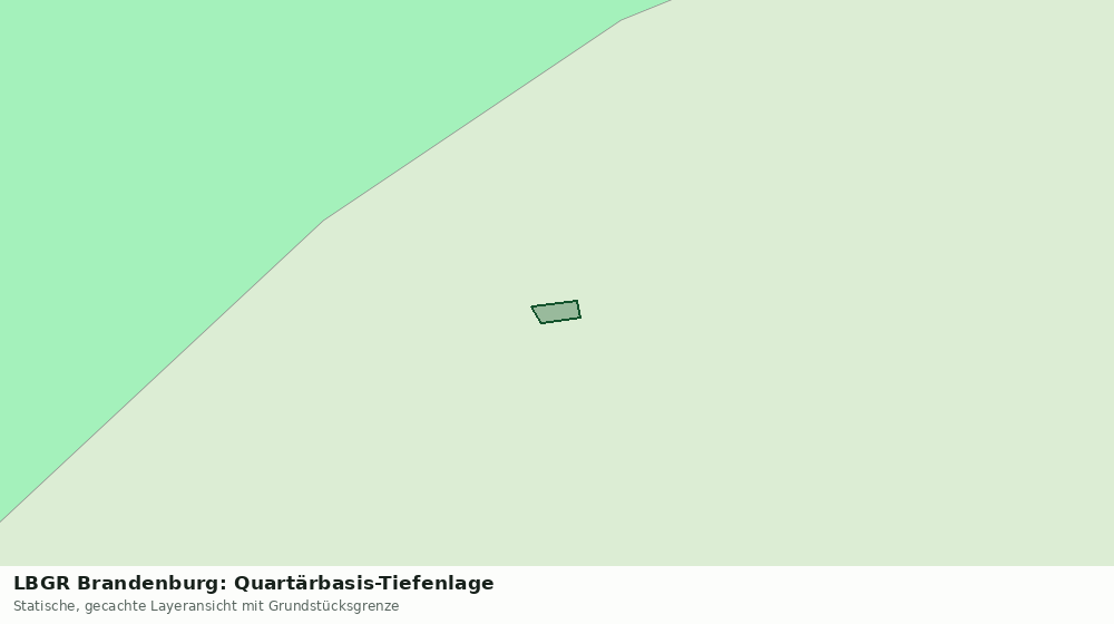 Statische Kartenansicht: LBGR Brandenburg: Quartärbasis-Tiefenlage