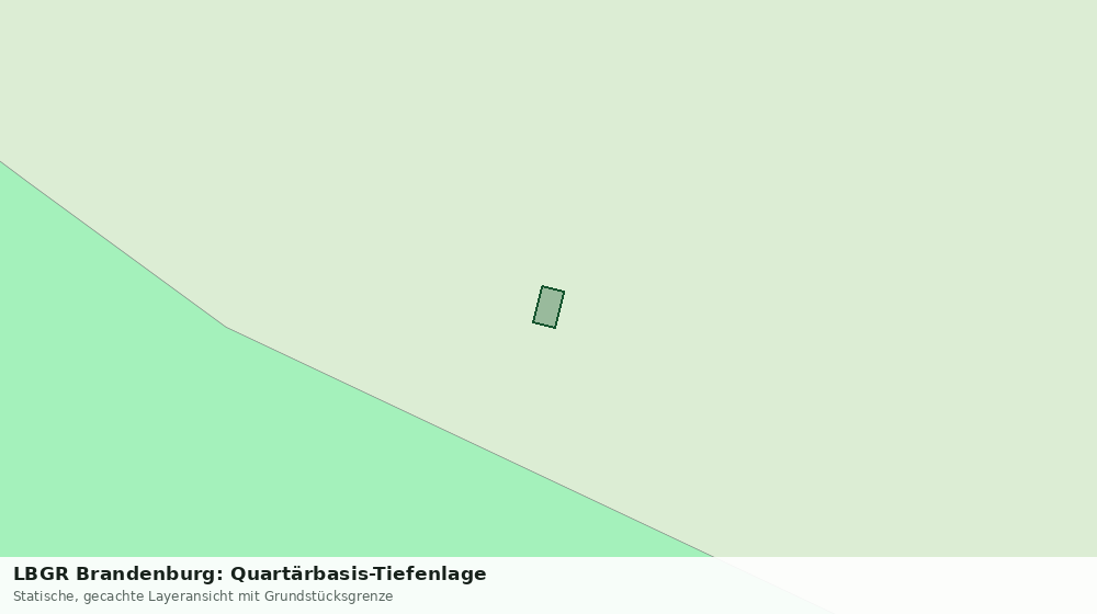 Statische Kartenansicht: LBGR Brandenburg: Quartärbasis-Tiefenlage