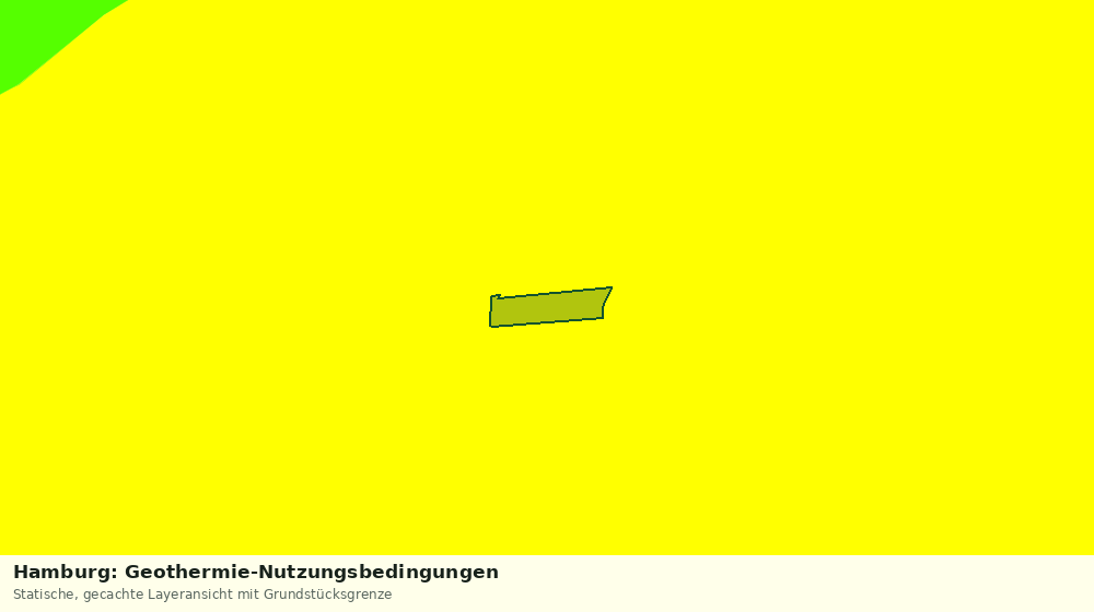 Statische Kartenansicht: Hamburg: Geothermie-Nutzungsbedingungen