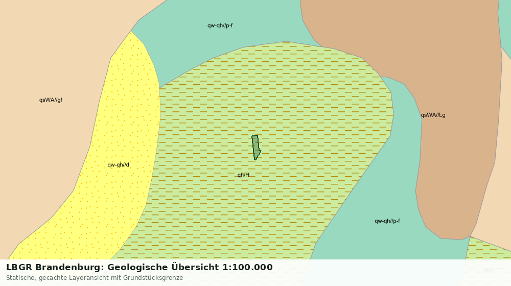Statische Kartenansicht: LBGR Brandenburg: Geologische Übersicht 1:100.000