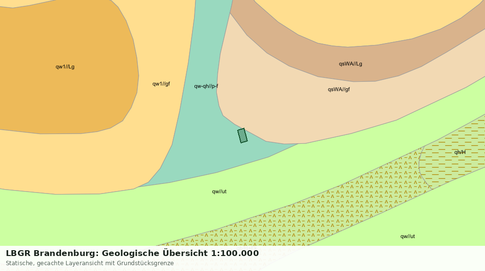 Statische Kartenansicht: LBGR Brandenburg: Geologische Übersicht 1:100.000