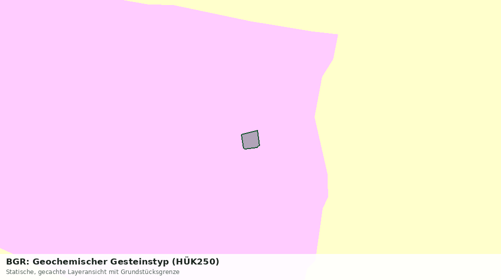 Statische Kartenansicht: BGR: Geochemischer Gesteinstyp (HÜK250)
