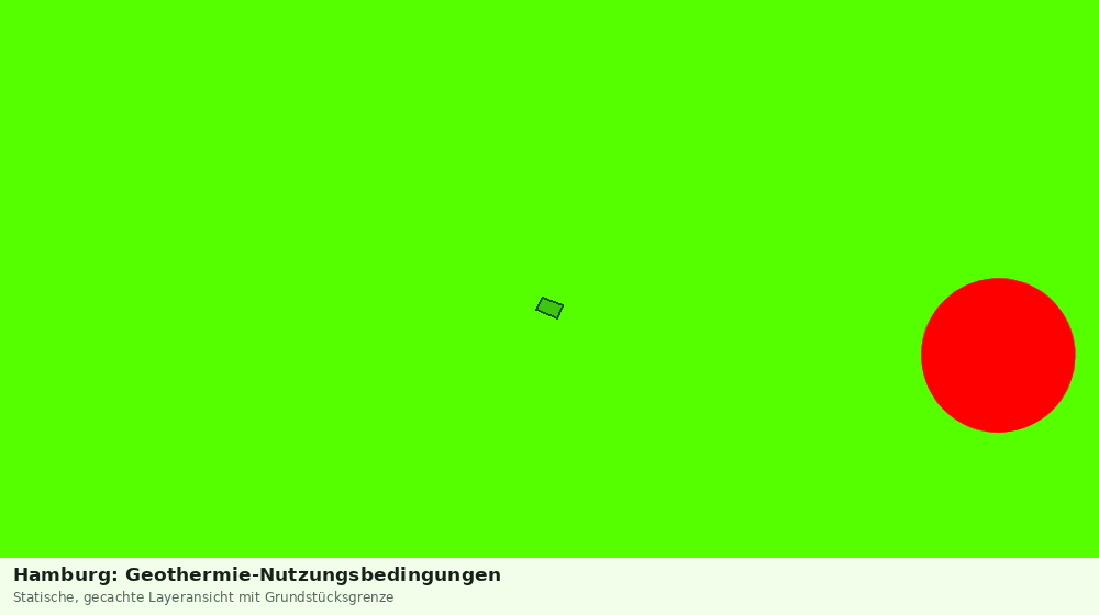 Statische Kartenansicht: Hamburg: Geothermie-Nutzungsbedingungen