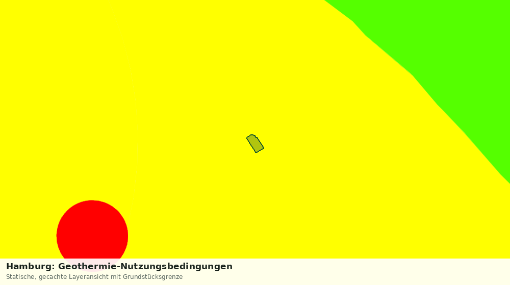 Statische Kartenansicht: Hamburg: Geothermie-Nutzungsbedingungen