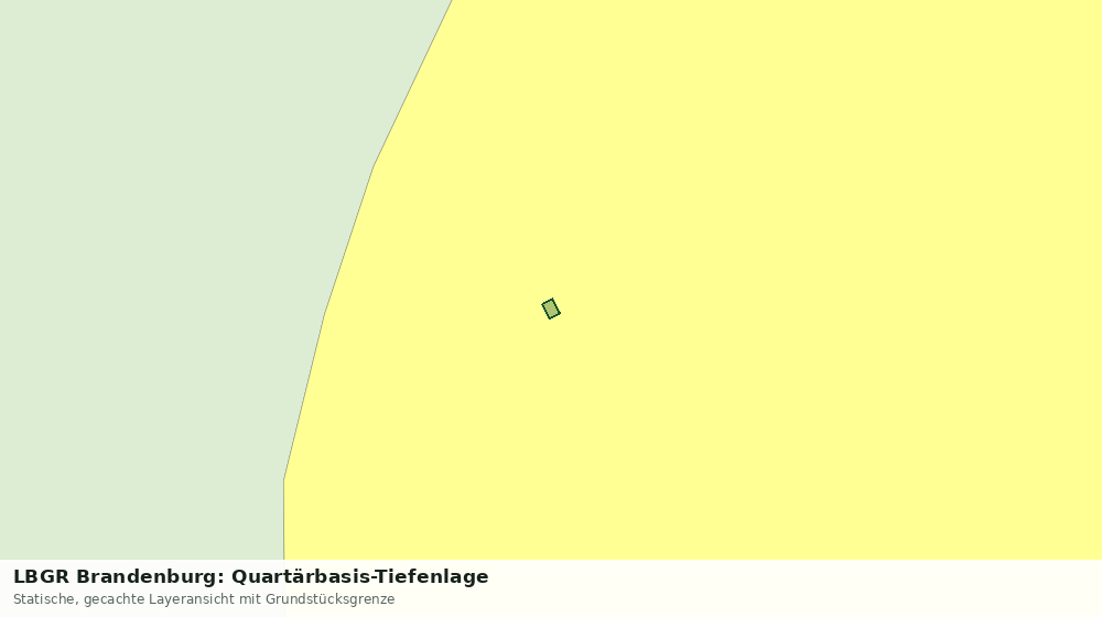 Statische Kartenansicht: LBGR Brandenburg: Quartärbasis-Tiefenlage