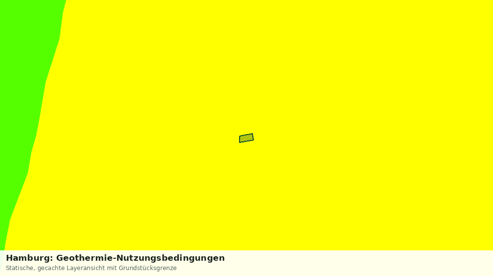 Statische Kartenansicht: Hamburg: Geothermie-Nutzungsbedingungen