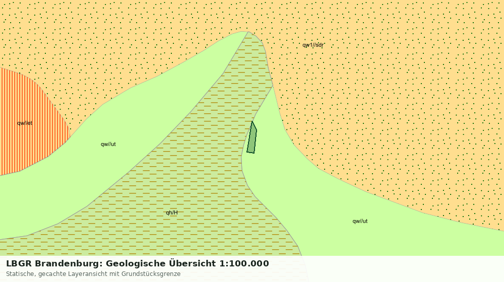 Statische Kartenansicht: LBGR Brandenburg: Geologische Übersicht 1:100.000