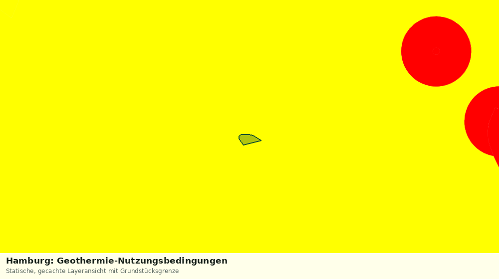 Statische Kartenansicht: Hamburg: Geothermie-Nutzungsbedingungen