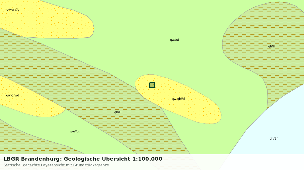 Statische Kartenansicht: LBGR Brandenburg: Geologische Übersicht 1:100.000
