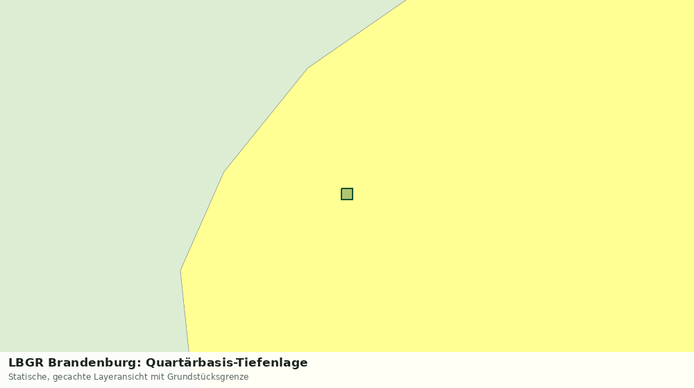 Statische Kartenansicht: LBGR Brandenburg: Quartärbasis-Tiefenlage