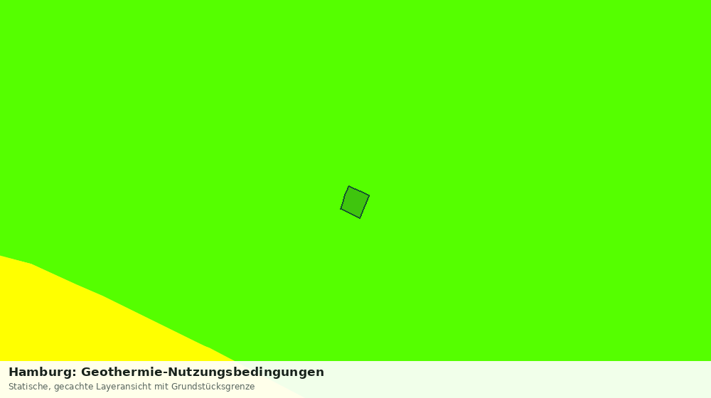 Statische Kartenansicht: Hamburg: Geothermie-Nutzungsbedingungen