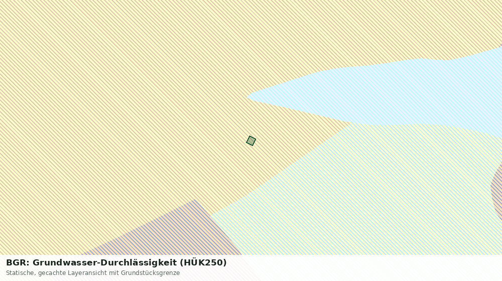 Statische Kartenansicht: BGR: Grundwasser-Durchlässigkeit (HÜK250)
