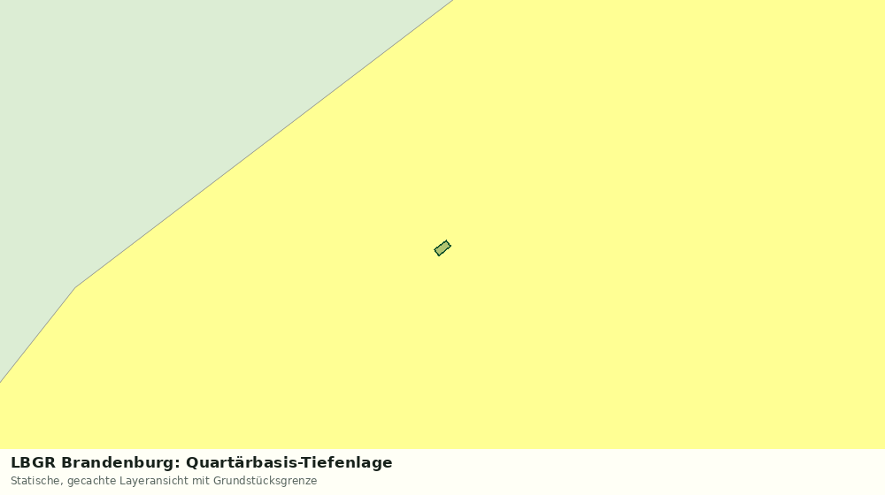 Statische Kartenansicht: LBGR Brandenburg: Quartärbasis-Tiefenlage