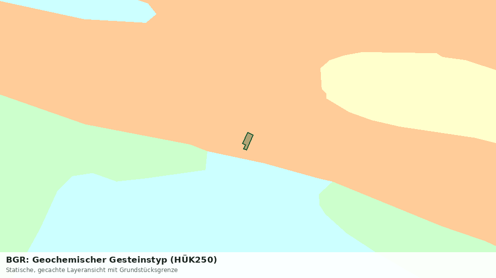 Statische Kartenansicht: BGR: Geochemischer Gesteinstyp (HÜK250)