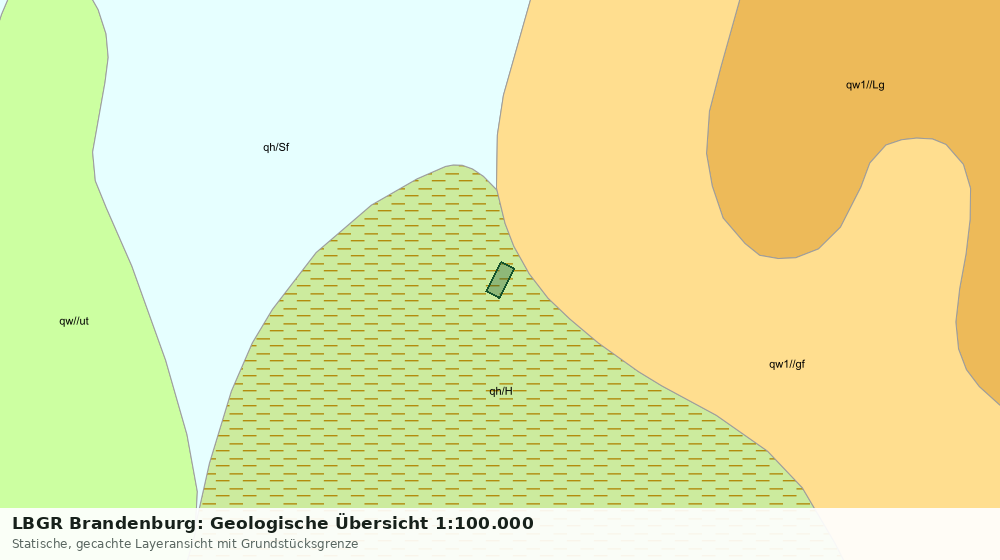 Statische Kartenansicht: LBGR Brandenburg: Geologische Übersicht 1:100.000