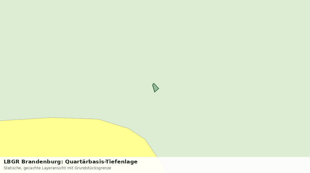 Statische Kartenansicht: LBGR Brandenburg: Quartärbasis-Tiefenlage