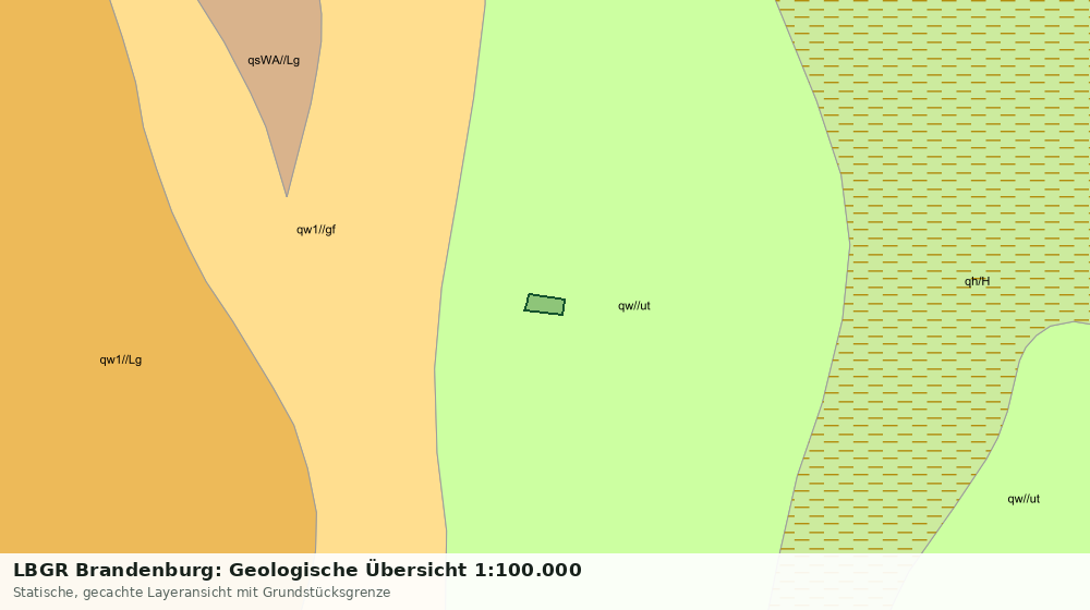 Statische Kartenansicht: LBGR Brandenburg: Geologische Übersicht 1:100.000