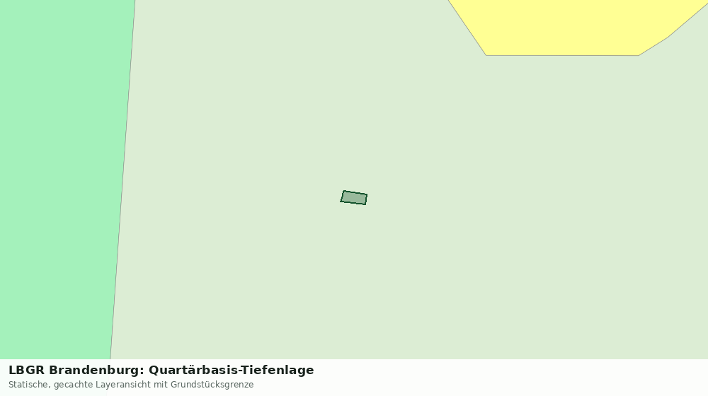 Statische Kartenansicht: LBGR Brandenburg: Quartärbasis-Tiefenlage