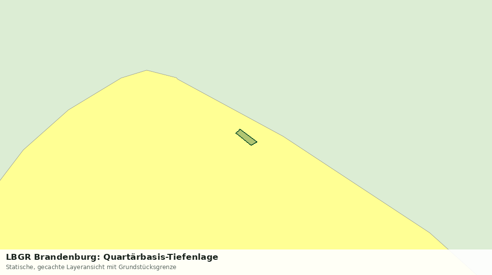 Statische Kartenansicht: LBGR Brandenburg: Quartärbasis-Tiefenlage