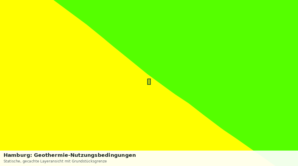 Statische Kartenansicht: Hamburg: Geothermie-Nutzungsbedingungen