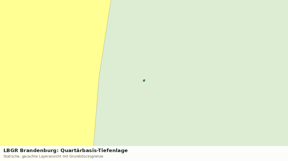 Statische Kartenansicht: LBGR Brandenburg: Quartärbasis-Tiefenlage