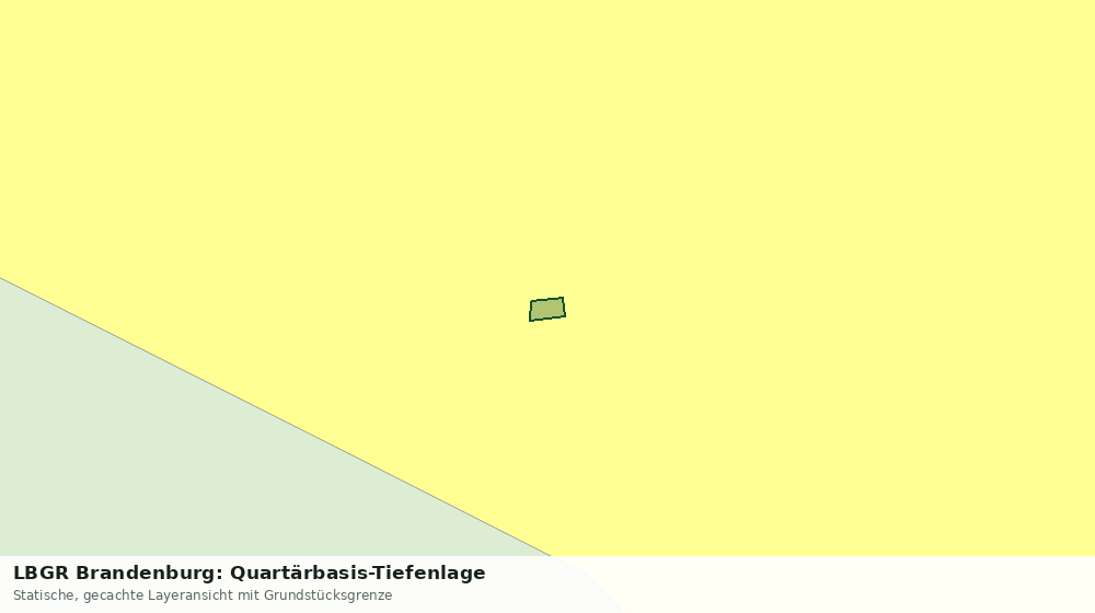 Statische Kartenansicht: LBGR Brandenburg: Quartärbasis-Tiefenlage