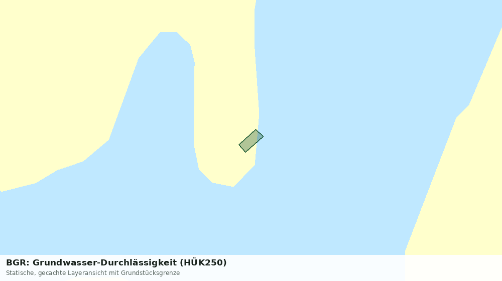 Statische Kartenansicht: BGR: Grundwasser-Durchlässigkeit (HÜK250)