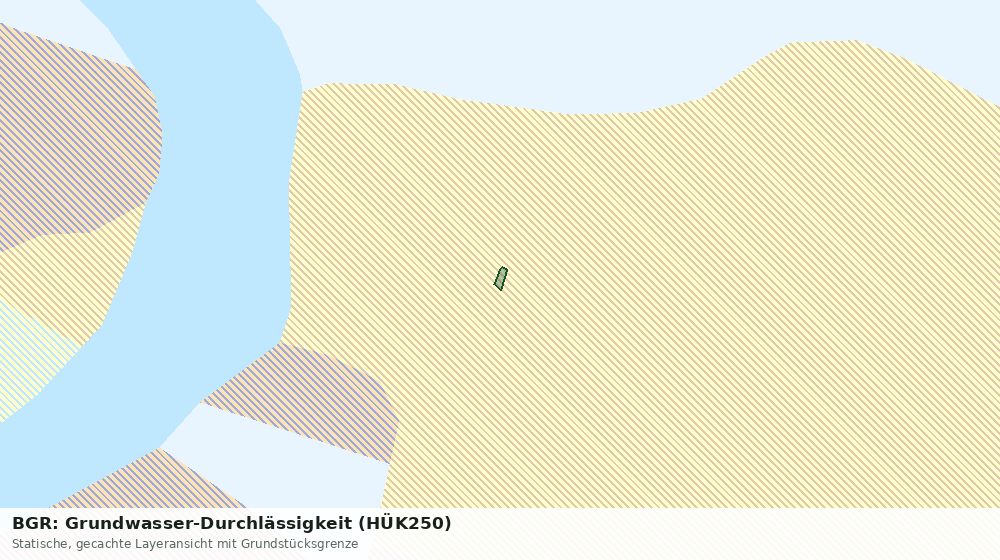 Statische Kartenansicht: BGR: Grundwasser-Durchlässigkeit (HÜK250)